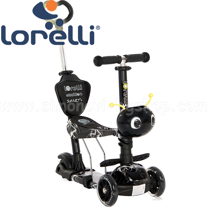 Lorelli Тротинетка-скутер 3в1 Smart Plus Black Flash 10390030015 Lorelli Тротинетка-скутер 3в1 Smart Plus Black Flash 10390030015