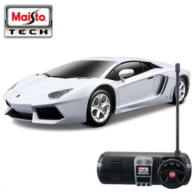 Lamborghini Aventador 1:24 White Maisto Tech