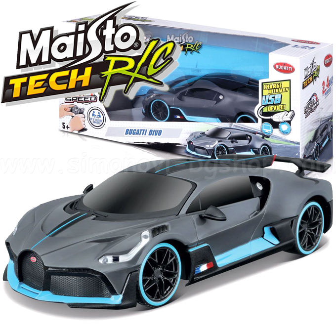 *Maisto Tech Bugatti Divo R/C  1:24    82333
