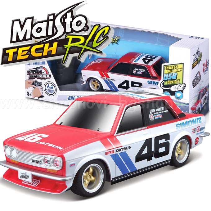 * Maisto Tech BRE Datsun 510 R/C  1:24    82336