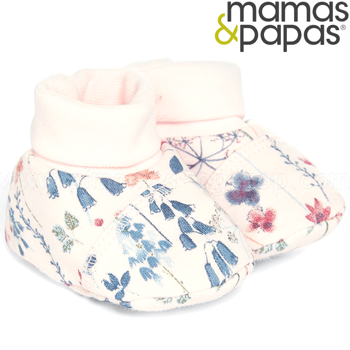 Mamas & Papas Baby Boots Pink FloralS08GIB4