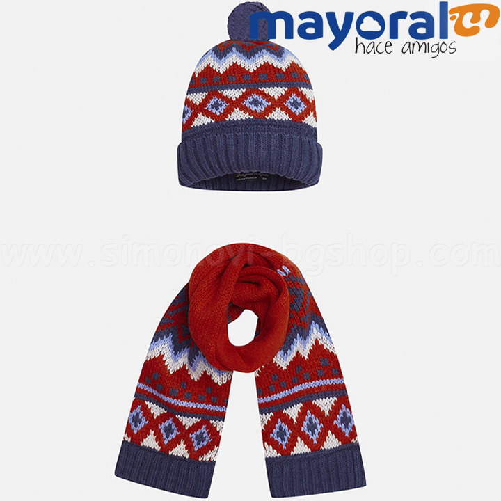Mayoral Boys Комплект шал и шапка 17-10221-018 Mayoral Boys Комплект шал и шапка 17-10221-018
