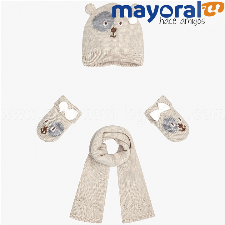 Mayoral Girls Комплект шал,шапка и ръкавици 18-10026-054 Mayoral Girls Комплект шал,шапка и ръкавици 18-10026-054