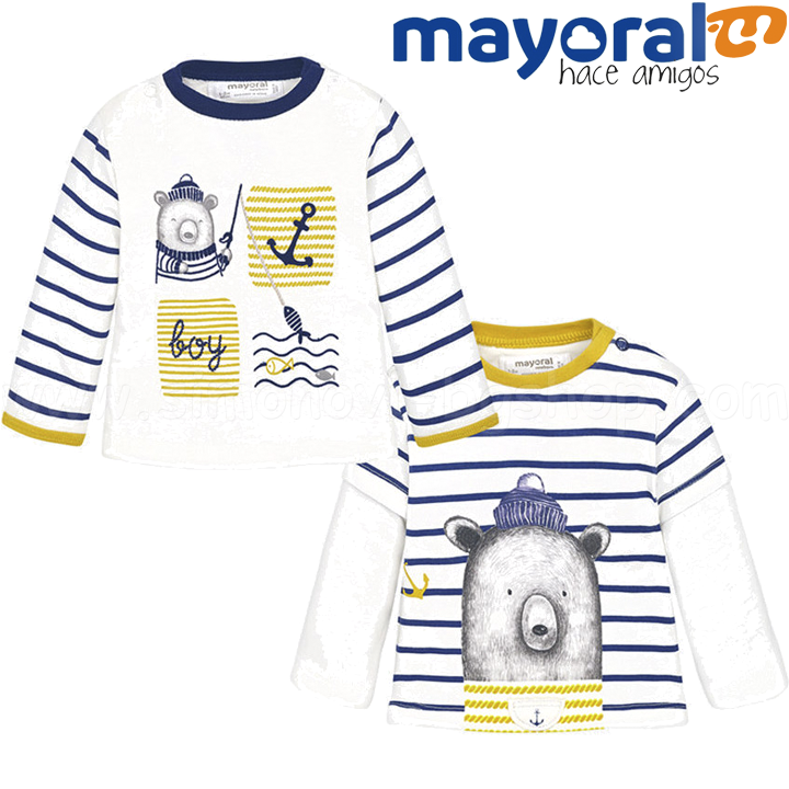 Mayoral Boys Блуза с дълъг ръкав 2бр. 18-02004-038 (1-12м) Mayoral Boys Блуза с дълъг ръкав 2бр. 18-02004-038 (1-12м)