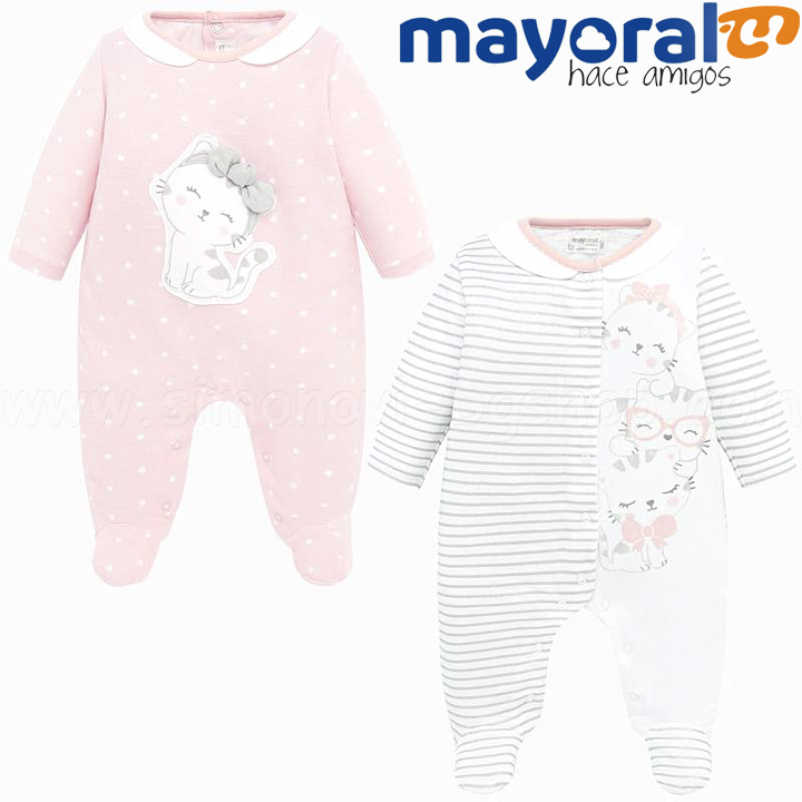 Mayoral Girls Бебешки гащеризон 2бр. Сладки котета 01756-059 Mayoral Girls Бебешки гащеризон 2бр. Сладки котета 01756-059