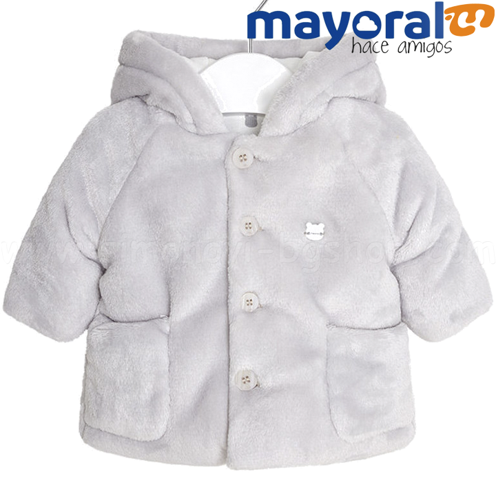 Mayoral Boys Детско плюшено палто с качулка 18-02400-044 (0-12м) Mayoral Boys Детско плюшено палто с качулка 18-02400-044 (0-12м)