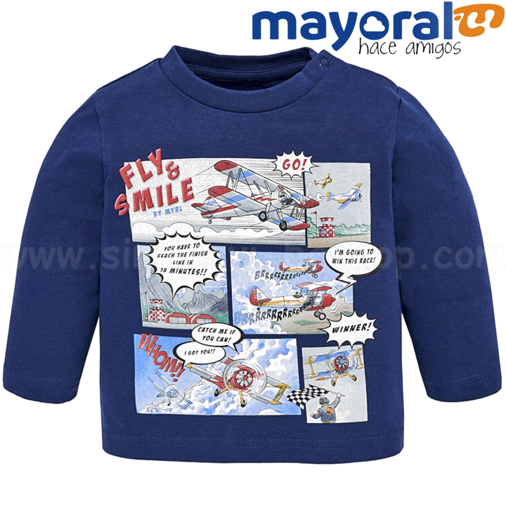 Mayoral Boys Детска блуза с дълъг ръкав 18-02038-039 (9-36м) Mayoral Boys Детска блуза с дълъг ръкав 18-02038-039 (9-36м)