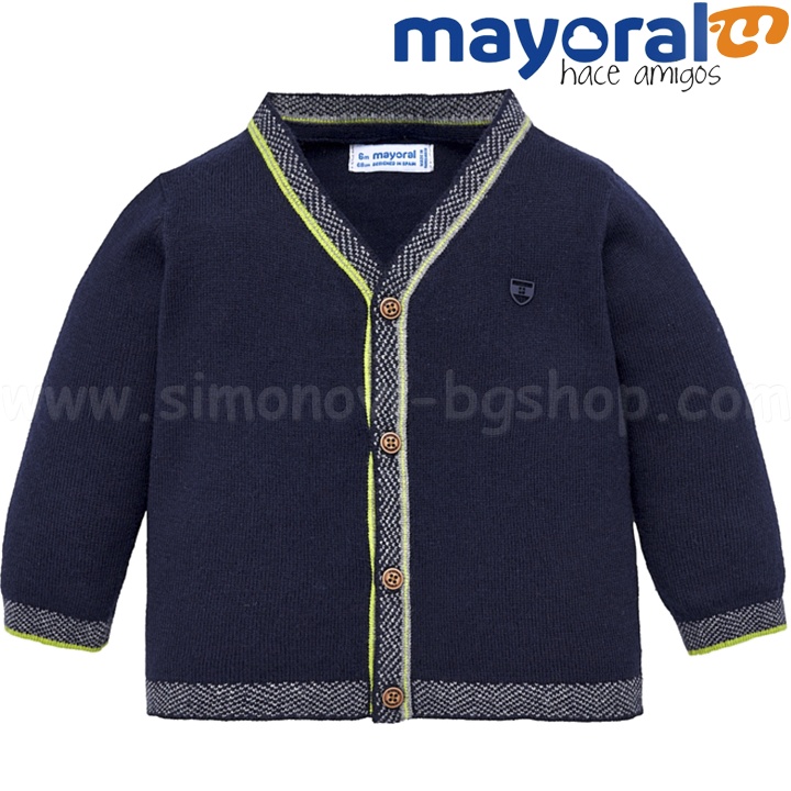 Mayoral Boys Плетена жилетка с остро деколте 18-02342-019 (6м-3г) Mayoral Boys Плетена жилетка с остро деколте 18-02342-019 (6м-3г)