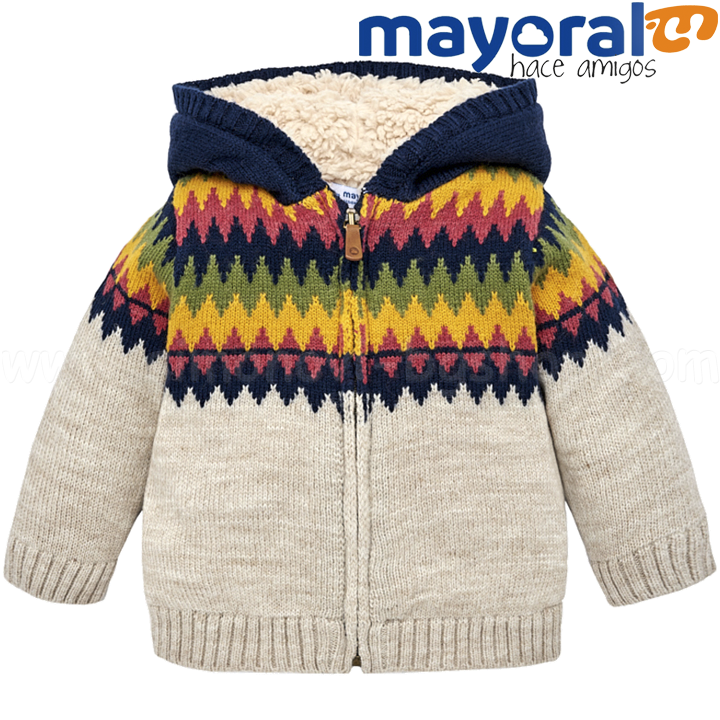 Mayoral Boys Плетена подплатена детска жилетка 18-02346-021 (9м-3г) Mayoral Boys Плетена подплатена детска жилетка 18-02346-021 (9м-3г)