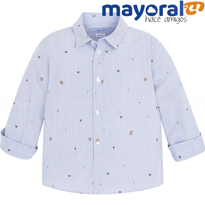 Mayoral Boys Детска риза с дълъг ръкав Жакард 18-04142-089 (3-9г) Mayoral Boys Детска риза с дълъг ръкав Жакард 18-04142-089 (3-9г)