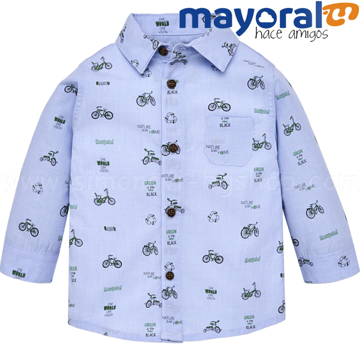 Mayoral Boys Детска риза с дълъг ръкав 18-02140-088 (9м-3г) Mayoral Boys Детска риза с дълъг ръкав 18-02140-088 (9м-3г)