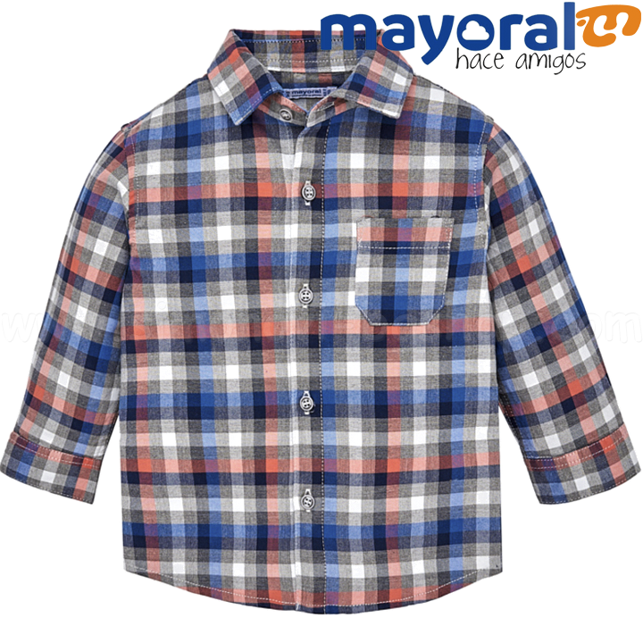 Mayoral Boys Детска риза с дълъг ръкав 18-02142-025 (6м-3г) Mayoral Boys Детска риза с дълъг ръкав 18-02142-025 (6м-3г)