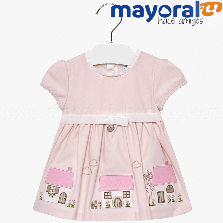 Mayoral Girls Детска рокля с коланче 18-02928-072 Mayoral Girls Детска рокля с коланче 18-02928-072