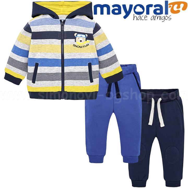 Mayoral Boys Детски анцуг 3 части 18-02886-075 (6м-18м) Mayoral Boys Детски анцуг 3 части 18-02886-075 (6м-18м)