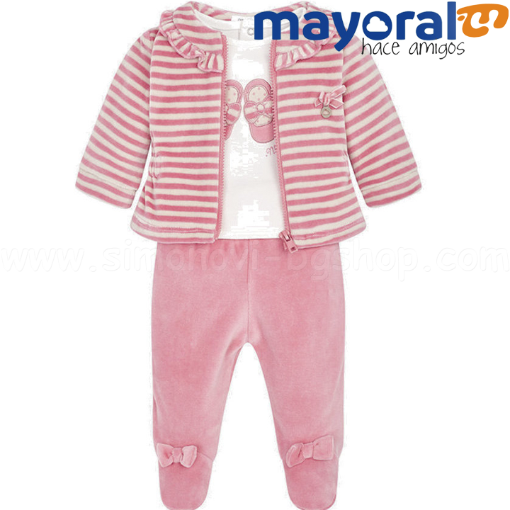 Mayoral Girls Бебешки анцуг 3 части 18-02636-079 Mayoral Girls Бебешки анцуг 3 части 18-02636-079