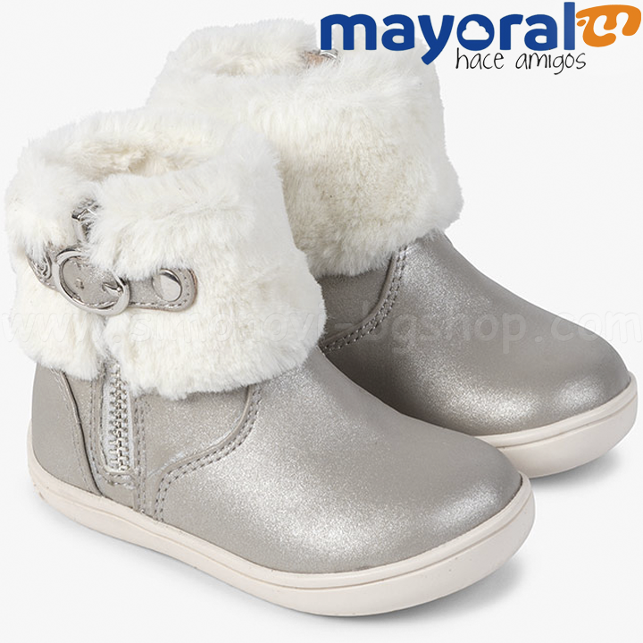 Mayoral Girls Детски боти с пухче 18-42832-040 Mayoral Girls Детски боти с пухче 18-42832-040