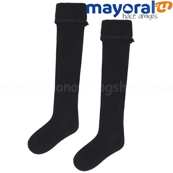 Mayoral Girls Детски чорапки 3/4 с къдрички 18-10499-055 Mayoral Girls Детски чорапки 3/4 с къдрички 18-10499-055