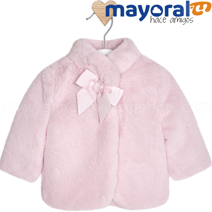 Mayoral Girls Детско палто от изкуствена кожа в розово 18-02438-062 (0-1г) Mayoral Girls Детско палто от изкуствена кожа в розово 18-02438-062 (0-1г)