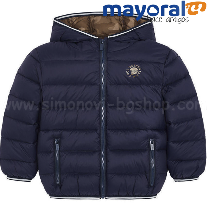 Mayoral Boys Детско ватирано яке с качулка Navy 18-04404-024 (3г-7г) Mayoral Boys Детско ватирано яке с качулка Navy 18-04404-024 (3г-7г)