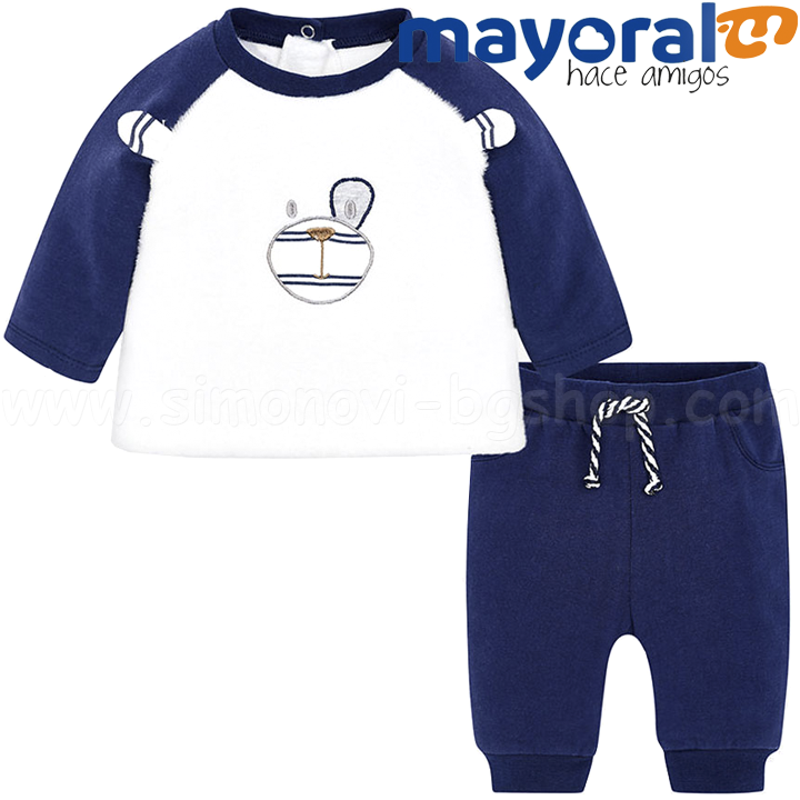 Mayoral Boys Бебешки анцуг 2 части 18-02628-040 (0м-1г) Mayoral Boys Бебешки анцуг 2 части 18-02628-040 (0м-1г)