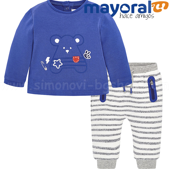 Mayoral Boys Комплект Блузка и панталон 18-02540-02 (1-12м) Mayoral Boys Комплект Блузка и панталон 18-02540-02 (1-12м)