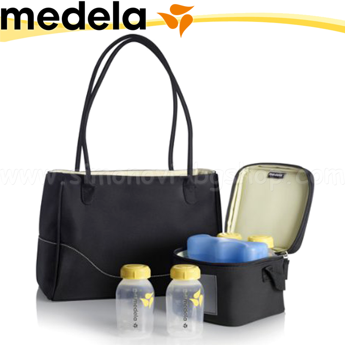 Medela - Bag CityStyle cu 4 sticle și cooler Cooler Carrier