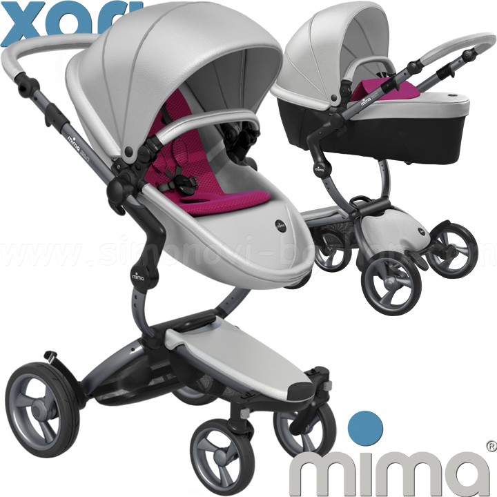 Mima Xari Argento Бебешка количка 2в1 Graphite Grey/ Hot Magenta Mima Xari Argento Бебешка количка 2в1 Graphite Grey/ Hot Magenta