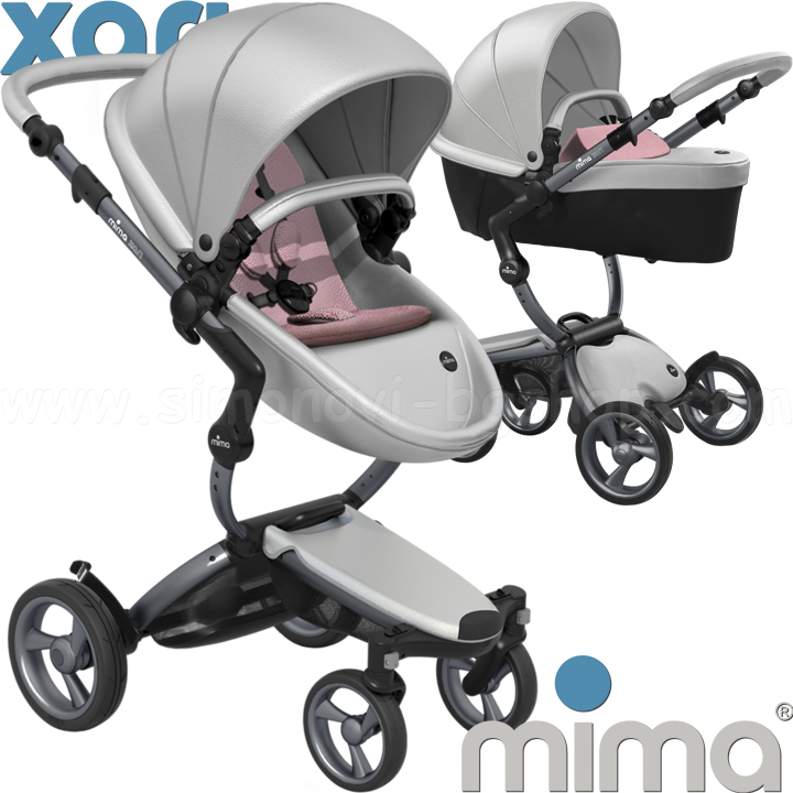 Mima Xari Argento Бебешка количка 2в1 Graphite Grey/ Pixel Pink Mima Xari Argento Бебешка количка 2в1 Graphite Grey/ Pixel Pink