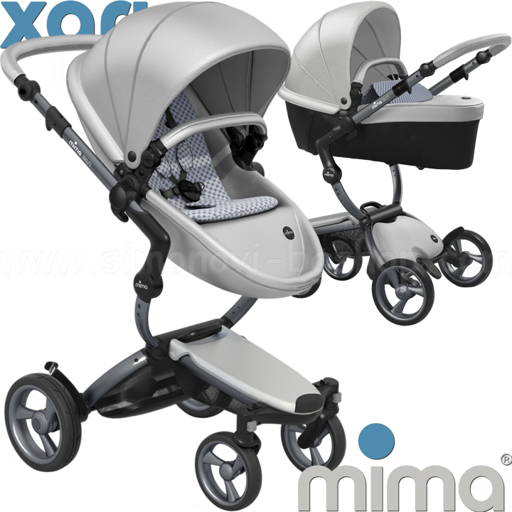 Mima Xari Argento Бебешка количка 2в1 Graphite Grey/ Retro Blue Mima Xari Argento Бебешка количка 2в1 Graphite Grey/ Retro Blue