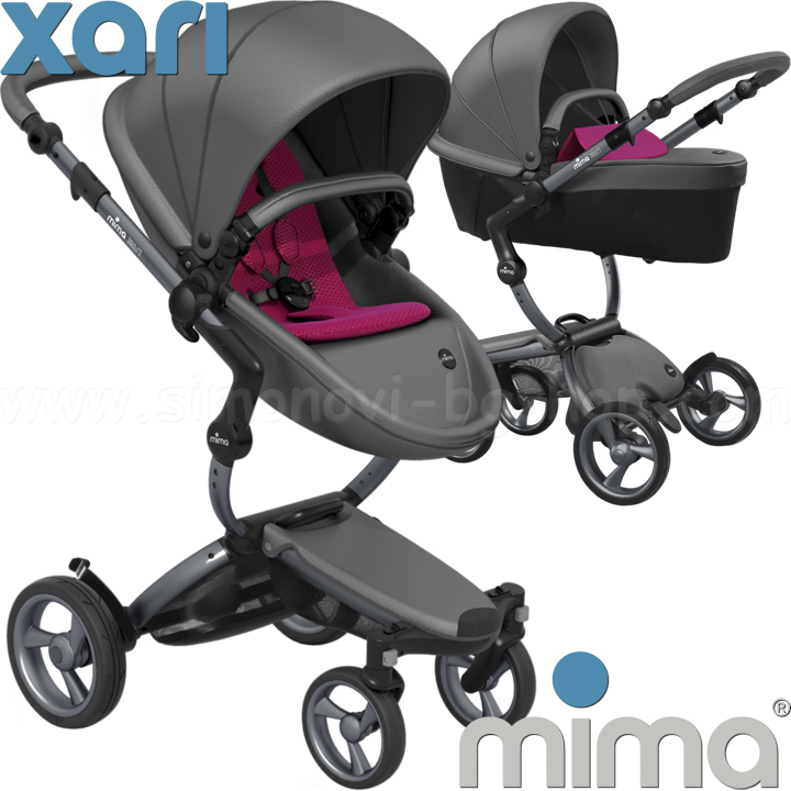 Mima - ambulant Xari Cool Grey Graphite Grey/ Hot Magenta Mima - ambulant Xari Cool Grey Graphite Grey/ Hot Magenta