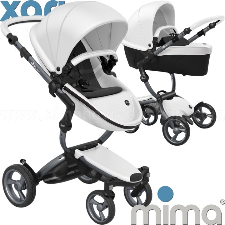 Mima Xari White Комбинирана количка 2в1 Graphite Grey/ Black Mima Xari White Комбинирана количка 2в1 Graphite Grey/ Black