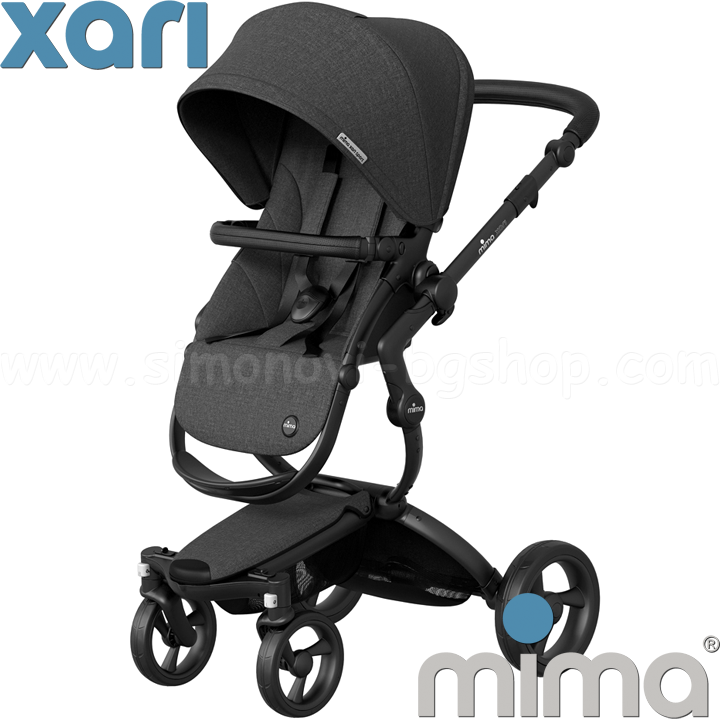 2019 Mima Комбинирана количка Xari Sport Black Charcoal 2019 Mima Комбинирана количка Xari Sport Black Charcoal
