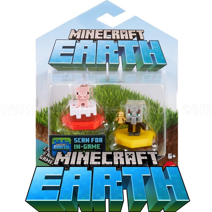 Minecraft Earth "Pigging out Pig" and "Undying Evoker" GKT41