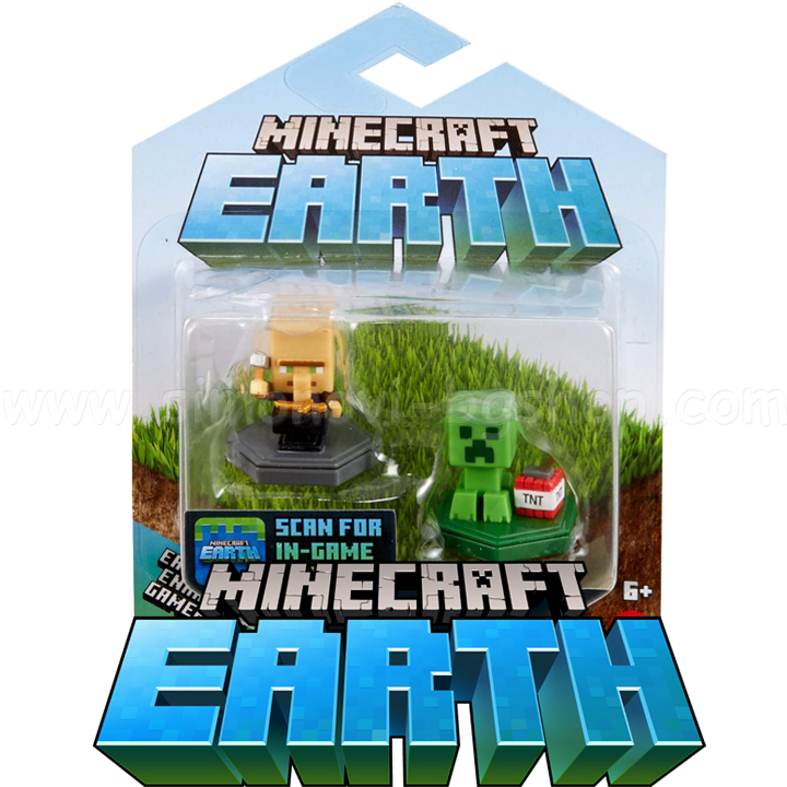Minecraft Earth "Repairing Villager" and "Mining Creeper" GKT41