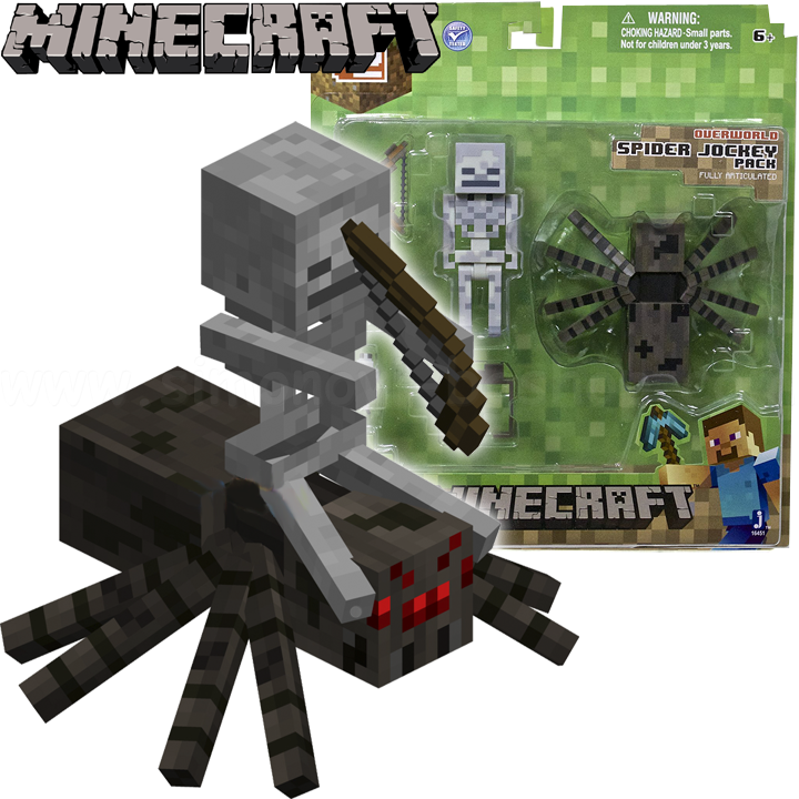 Minecraft Фигурка Spider Jockey Pack Deluxe 16451 Minecraft Фигурка Spider Jockey Pack Deluxe 16451