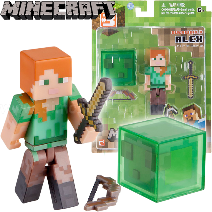 Figurina Minecraft de bază cu Alex and Slime 16490