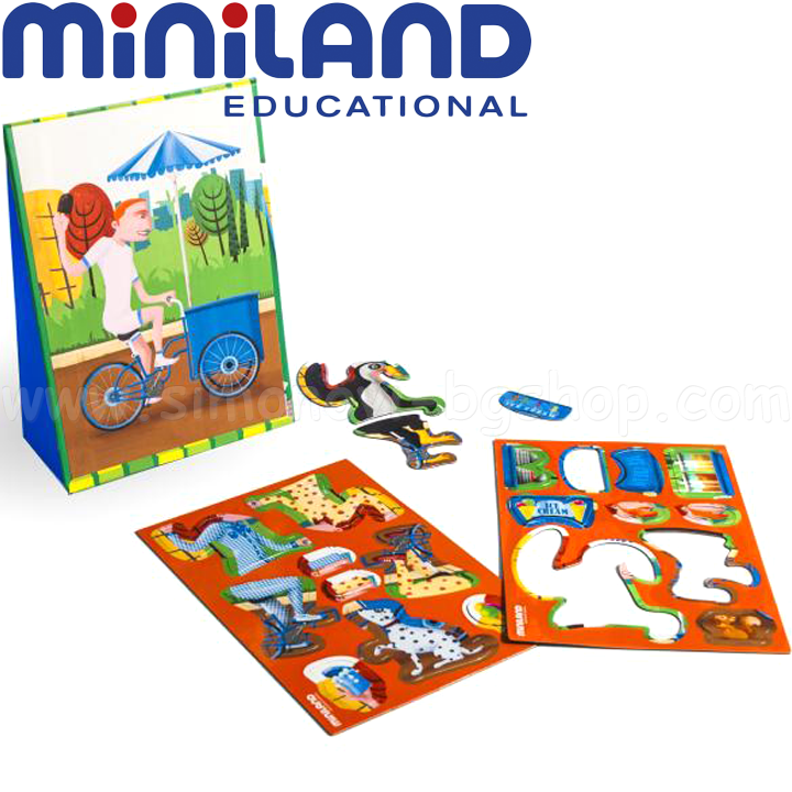 Miniland Daily Heroes Игрален комплект Продавач на сладолед 454128 Miniland Daily Heroes Игрален комплект Продавач на сладолед 454128