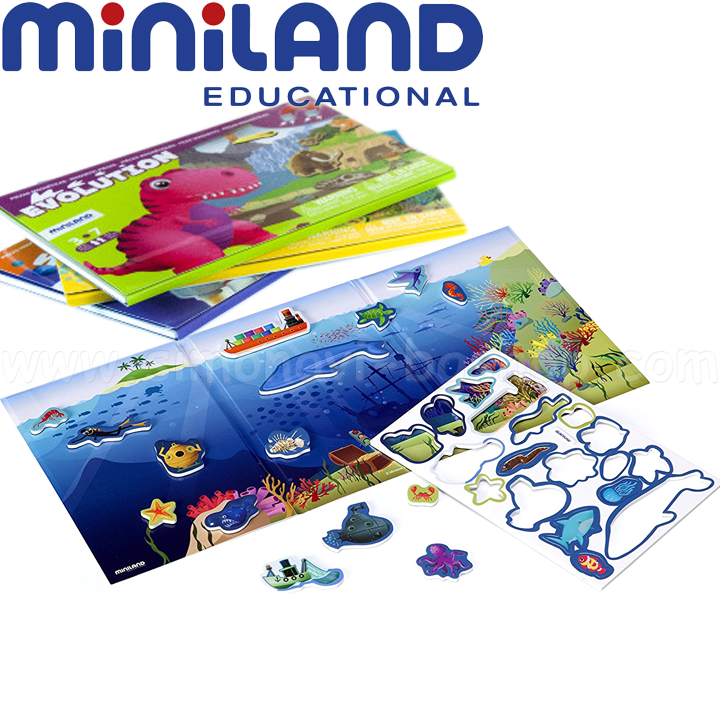 Miniland On the Go Discover Магнитна игра Морски тайни 19 части 319731 Miniland On the Go Discover Магнитна игра Морски тайни 19 части 319731
