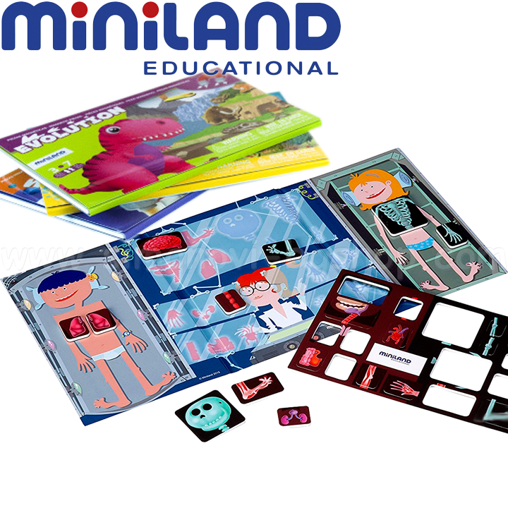 Miniland On the Go Discover Магнитна игра Рентген 19 части 319717 Miniland On the Go Discover Магнитна игра Рентген 19 части 319717