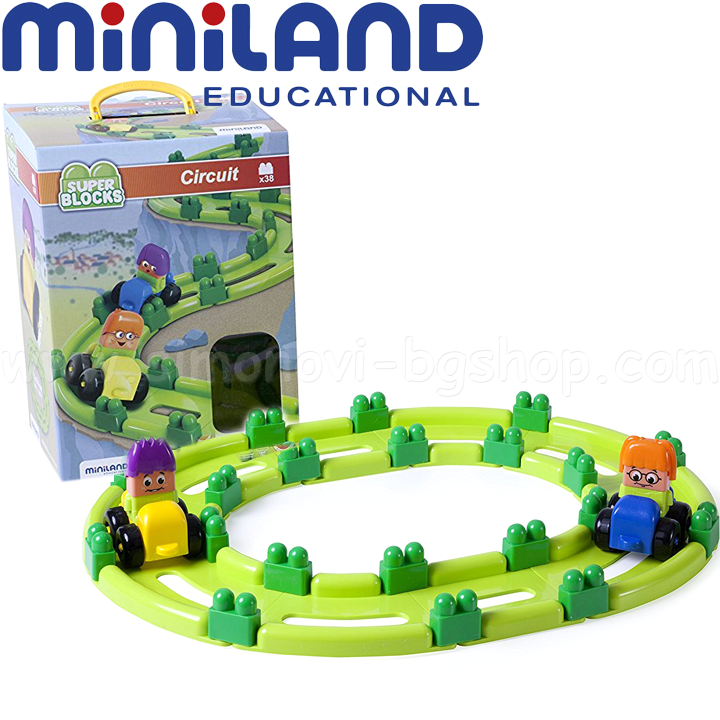 Miniland Super Blocks Комплект блокчета Писта 32344 Miniland Super Blocks Комплект блокчета Писта 32344