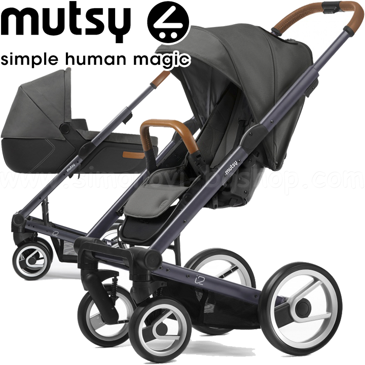 Mutsy Комбинирана количка 2в1 i2 Urban Nomad Dark Grey Dark Grey Mutsy Комбинирана количка 2в1 i2 Urban Nomad Dark Grey Dark Grey