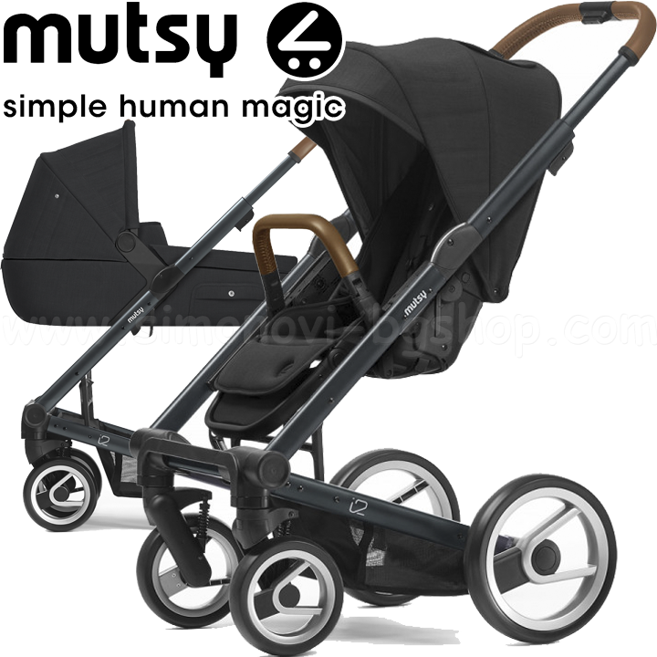 Mutsy Комбинирана количка 2в1 i2 Heritage Green Blue Black Mutsy Комбинирана количка 2в1 i2 Heritage Green Blue Black