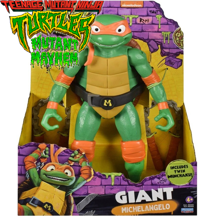 * Ninja Turtles Ninja Turtle Giant with weapons "Total Chaos" Michelangelo83403