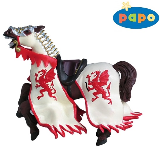 Papo -  DRAGON KINGS HOURSE RED 39388