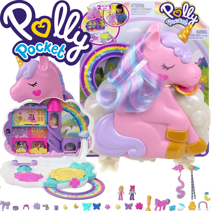 Polly Pocket  Rainbow Unicorn       20+ HKV