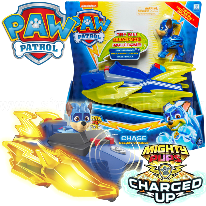 *Paw Patrol Mighty Pups Charged Up       6055