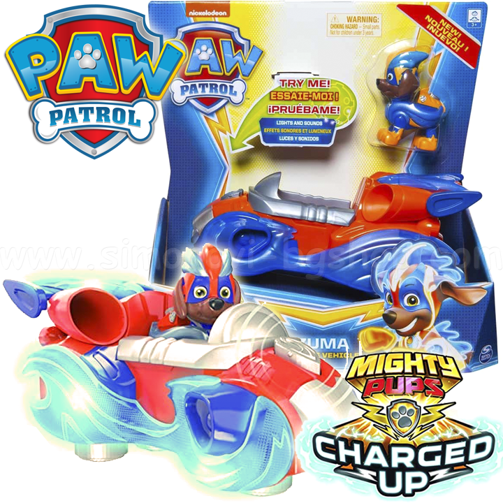 *Paw Patrol Mighty Pups Charged Up       6055