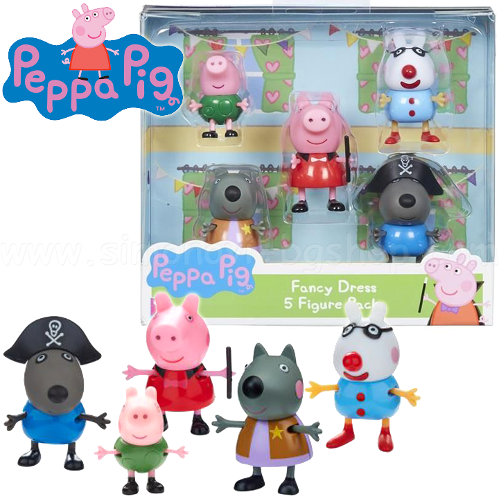 * Set de figurine Peppa Pig Party 5 buc. 6667