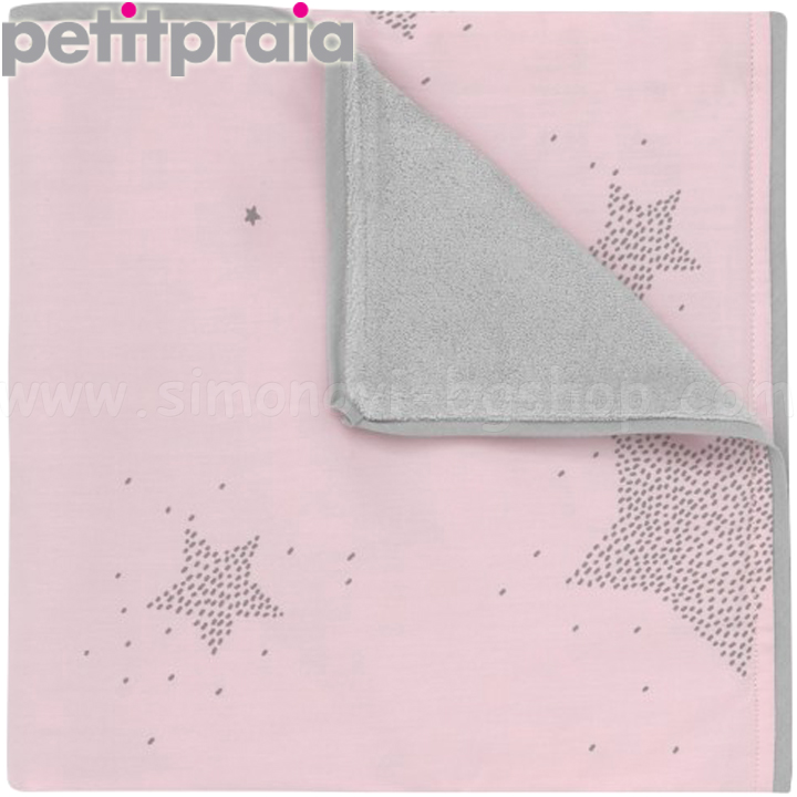 PetitPraia Бебешко одеяло 80x80 Pink Etoile E03343144 PetitPraia Бебешко одеяло 80x80 Pink Etoile E03343144
