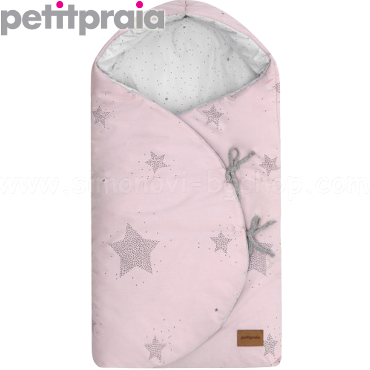 Petitpraia Чувалче за количка Pink Etoile Moon E6234370 Petitpraia Чувалче за количка Pink Etoile Moon E6234370